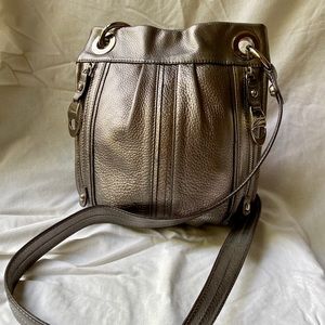 Silver Metallic B. Makowsky Crossbody